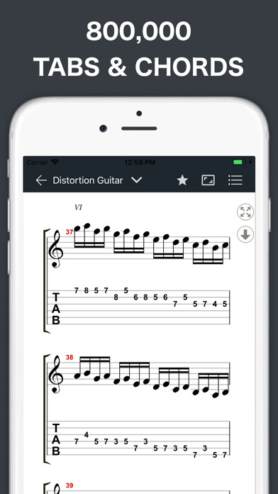 Emulate iPhone app GuitarTab - Tabs & chords Pro using MyAndroid Emulate iPhone app GuitarTab - Tabs & chords Pro using MyAndroid