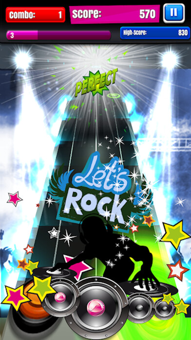 Emulate iPhone app Guitar Touch Mania using MyAndroid