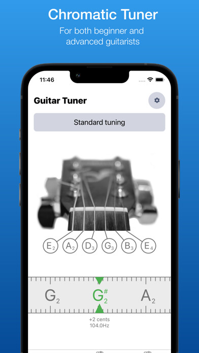 Emulate iPhone app Guitar Tuner EM-1 using MyAndroid Emulate iPhone app Guitar Tuner EM-1 using MyAndroid