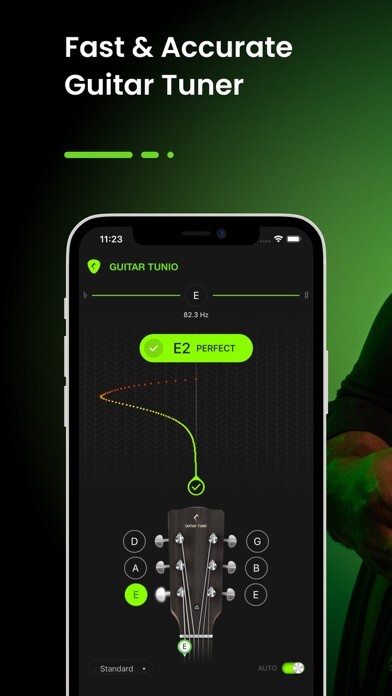 Emulate iPhone app Guitar Tuner - GuitarTunio using MyAndroid Emulate iPhone app Guitar Tuner - GuitarTunio using MyAndroid