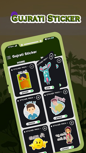 Run android online APK Gujarati Sticker WAStickerApps from MyAndroid or emulate Gujarati Sticker WAStickerApps using MyAndroid
