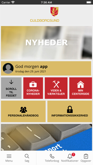 Emulate iPhone app Guldborgsund intranet using MyAndroid Emulate iPhone app Guldborgsund intranet using MyAndroid