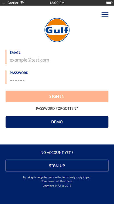 Emulate iPhone app Gulf Connect using MyAndroid
