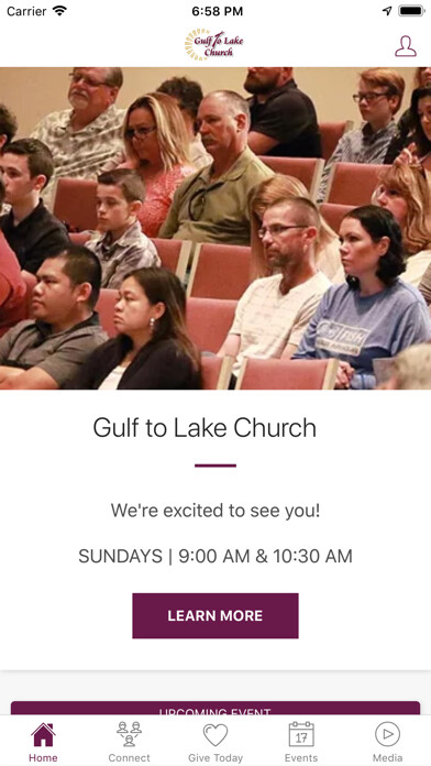Emulate iPhone app Gulf to Lake Church using MyAndroid Emulate iPhone app Gulf to Lake Church using MyAndroid