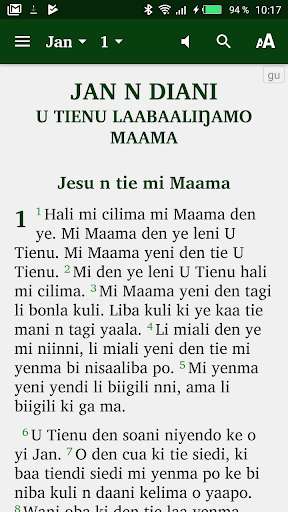 Run android online APK Gulmancema Bible from MyAndroid or emulate Gulmancema Bible using MyAndroid