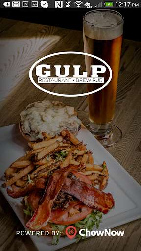 Emulate iPhone app Gulp Restaurant and Brew Pub using MyAndroid