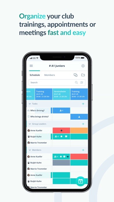 Emulate iPhone app Gumb - Teamscheduling using MyAndroid Emulate iPhone app Gumb - Teamscheduling using MyAndroid