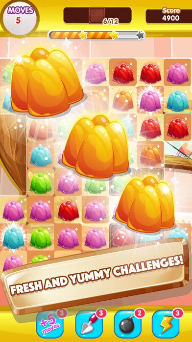 Emulate iPhone app Gummy Pop World Mania - Fun New Free Matching Game using MyAndroid
