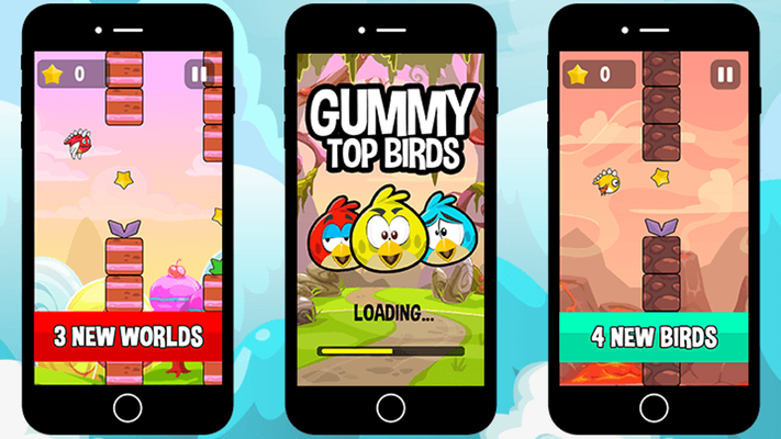 Emulate Android APK Gummy Top Birds
