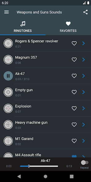 Run android online APK Gun and weapons sounds from MyAndroid or emulate Gun and weapons sounds using MyAndroid