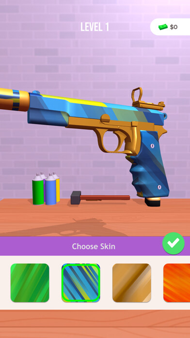 Emulate iPhone app Gun DIY using MyAndroid