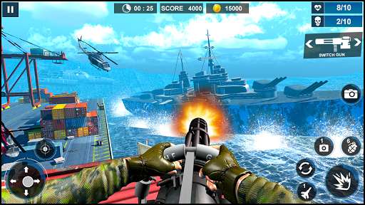 Run android online APK Gunner Fire Strike - Navy War Commando Shoot Games from MyAndroid or emulate Gunner Fire Strike - Navy War Commando Shoot Games using MyAndroid