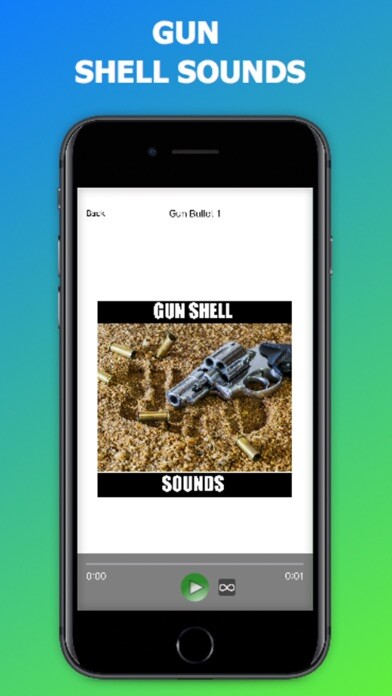 Emulate iPhone app Gun Shell Sound Effects using MyAndroid