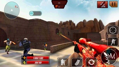 Emulate iPhone app Gun shoot 2 games - First person shooter using MyAndroid