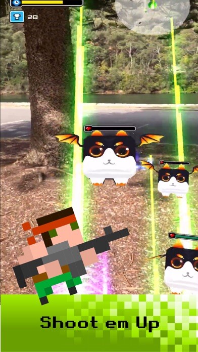 Emulate iPhone app Guns N Dragons:  Pixel Shooter using MyAndroid