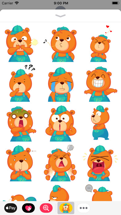 Emulate iPhone app Gấu Pô Sticker using MyAndroid Emulate iPhone app Gấu Pô Sticker using MyAndroid