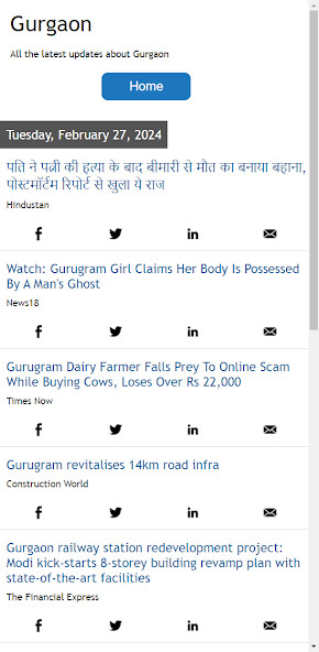 Run android online APK Gurgaon News from MyAndroid or emulate Gurgaon News using MyAndroid Run android online APK Gurgaon News from MyAndroid or emulate Gurgaon News using MyAndroid