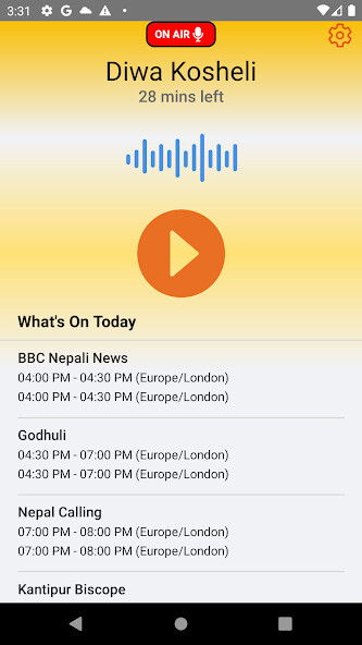 Emulate Android APK Gurkha Radio
