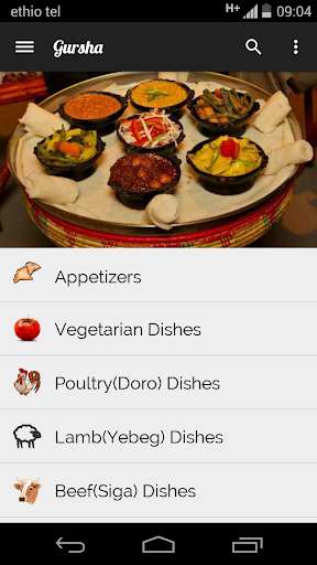 Run android online APK Gursha : Ethiopian Recipes App from MyAndroid or emulate Gursha : Ethiopian Recipes App using MyAndroid Run android online APK Gursha : Ethiopian Recipes App from MyAndroid or emulate Gursha : Ethiopian Recipes App using MyAndroid