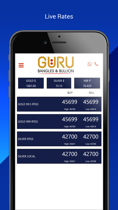 Emulate iPhone app Guru Bangles & Bullion using MyAndroid Emulate iPhone app Guru Bangles & Bullion using MyAndroid