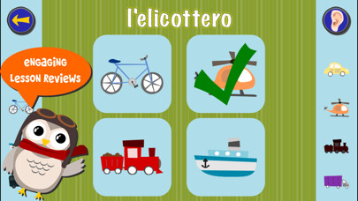 Emulate iPhone app Gus on the Go: Italian using MyAndroid