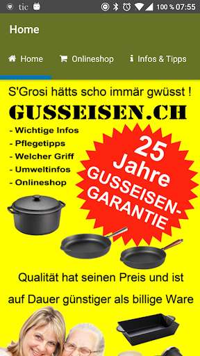 Run android online APK Gusseisenpfannen from MyAndroid or emulate Gusseisenpfannen using MyAndroid