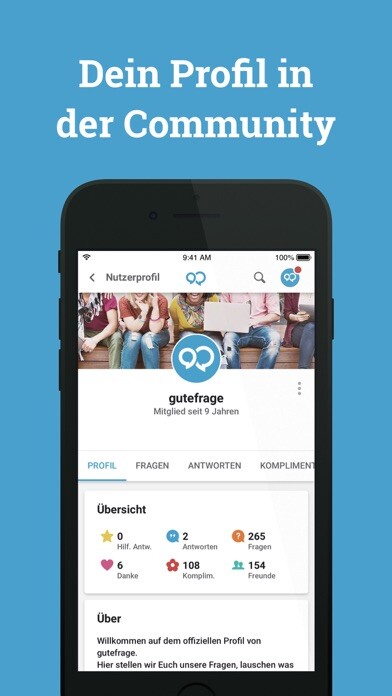Emulate iPhone app gutefrage using MyAndroid