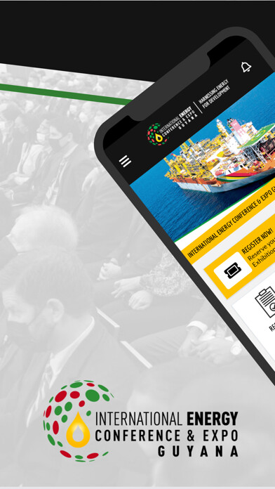 Emulate iPhone app Guyana Energy Conference using MyAndroid