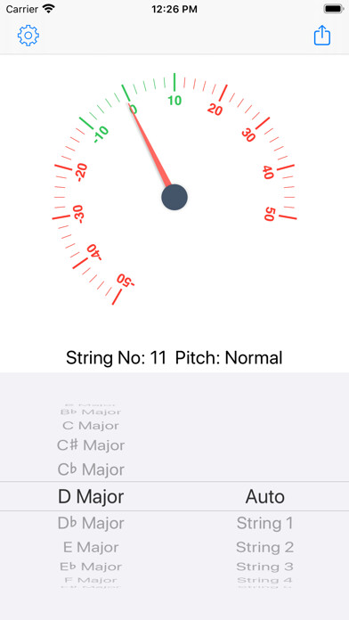 Emulate iPhone app Guzheng Tuner using MyAndroid