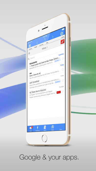 Emulate iPhone app G-Whizz! for Google Apps - The #1 Apps Browser using MyAndroid