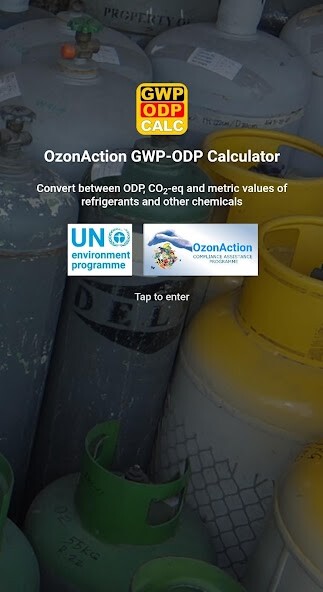 Emulate iPhone app GWP-ODP Calculator using MyAndroid Emulate iPhone app GWP-ODP Calculator using MyAndroid