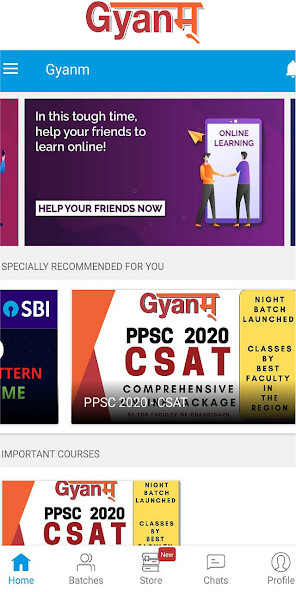 Run android online APK Gyanm: Prepare for Govt Job, Bank PO, Patwari from MyAndroid or emulate Gyanm: Prepare for Govt Job, Bank PO, Patwari using MyAndroid