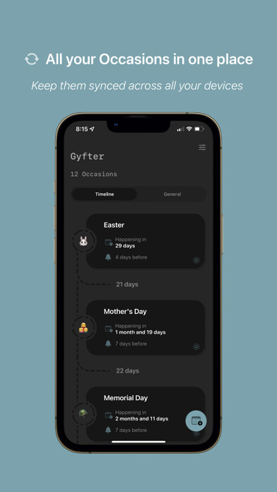 Emulate iPhone app Gyfter - Occasion Reminder using MyAndroid Emulate iPhone app Gyfter - Occasion Reminder using MyAndroid