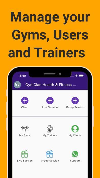 Emulate iPhone app Gymclan using MyAndroid
