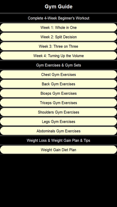 Emulate iPhone app Gym Guide and Workout using MyAndroid Emulate iPhone app Gym Guide and Workout using MyAndroid