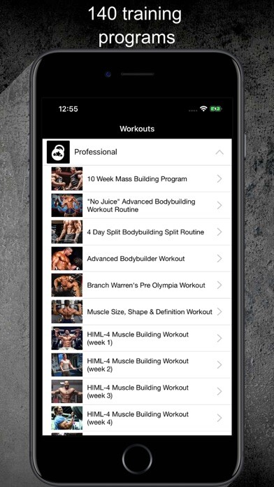 Emulate iPhone app Gym Guide Pro workouts using MyAndroid