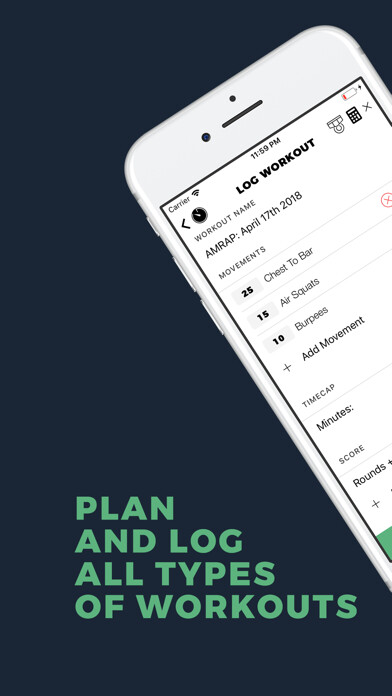 Emulate iPhone app Gym Journal - Workout Log using MyAndroid