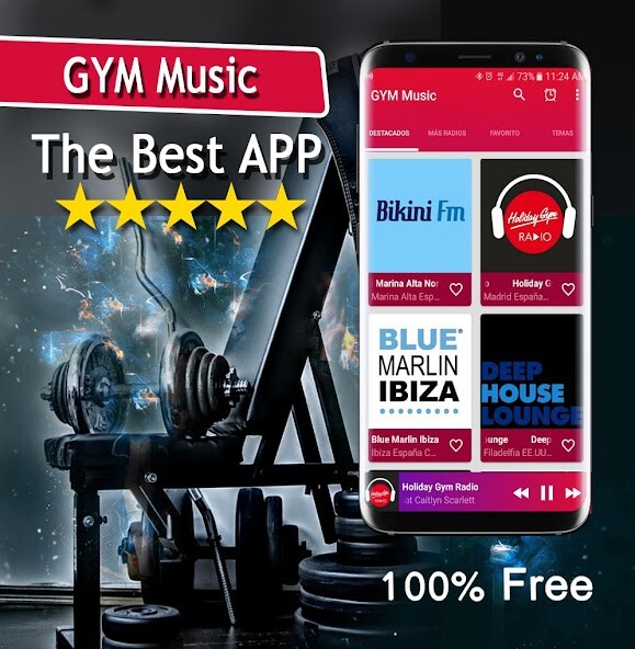 Run android online APK GYM Music App from MyAndroid or emulate GYM Music App using MyAndroid