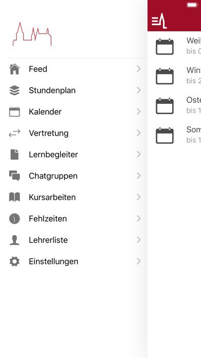 Emulate iPhone app Gymnasium Oppenheim App using MyAndroid