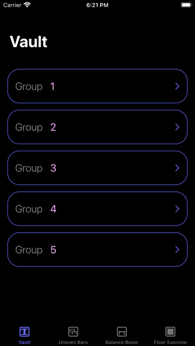 Emulate iPhone app Gymnastics Judging Symbols using MyAndroid