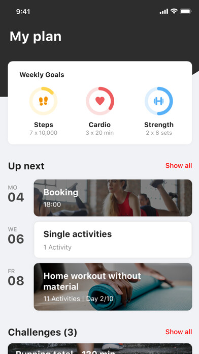 Emulate iPhone app GYMNOW sport & danceclub using MyAndroid