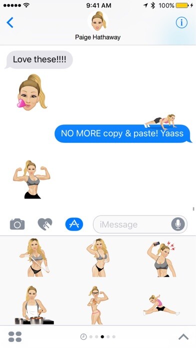 Emulate iPhone app Gymoji ™ by Moji Stickers using MyAndroid