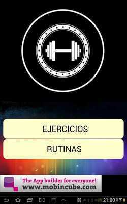 Emulate Android APK Gym Sport -ejercicios gimnasio