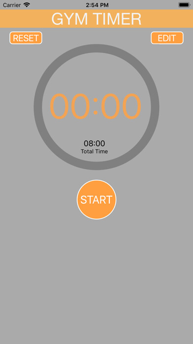 Emulate iPhone app GymTimer by Innfitness using MyAndroid