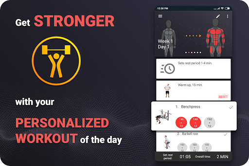 Run android online APK Gym Workout Plan for Weight Training from MyAndroid or emulate Gym Workout Plan for Weight Training using MyAndroid