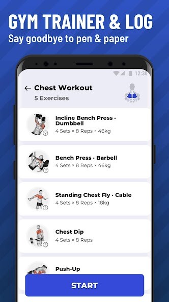 Run android online APK Gym Workout Tracker: Gym Log from MyAndroid or emulate Gym Workout Tracker: Gym Log using MyAndroid