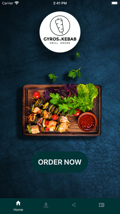 Emulate iPhone app Gyros and Kebab Grill House using MyAndroid