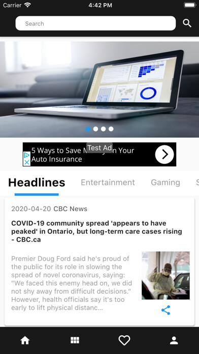 Emulate iPhone app H1 News using MyAndroid Emulate iPhone app H1 News using MyAndroid