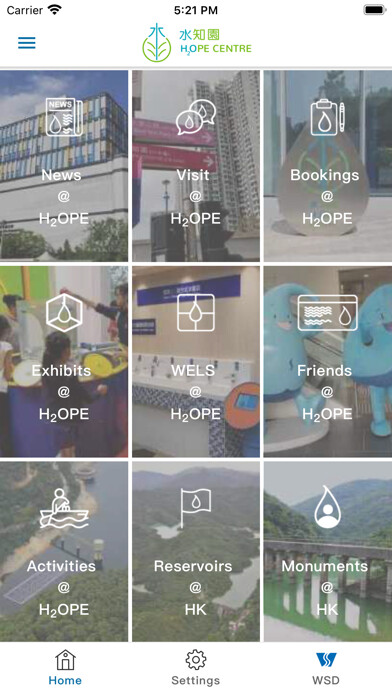 Emulate iPhone app H2OPE CENTRE using MyAndroid