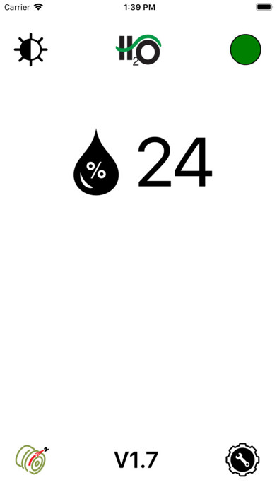 Emulate iPhone app H2O Precision Moisture Sensor using MyAndroid